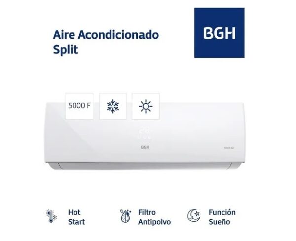 Aire Acondicionado Split BGH Frío/Calor 5000W BSH52WCU