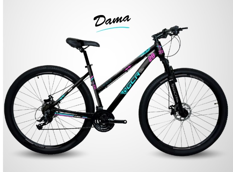 BICICLETA GCA ROD 29  ZEUS 21V ALUMINIO AQUA/VIOLETA