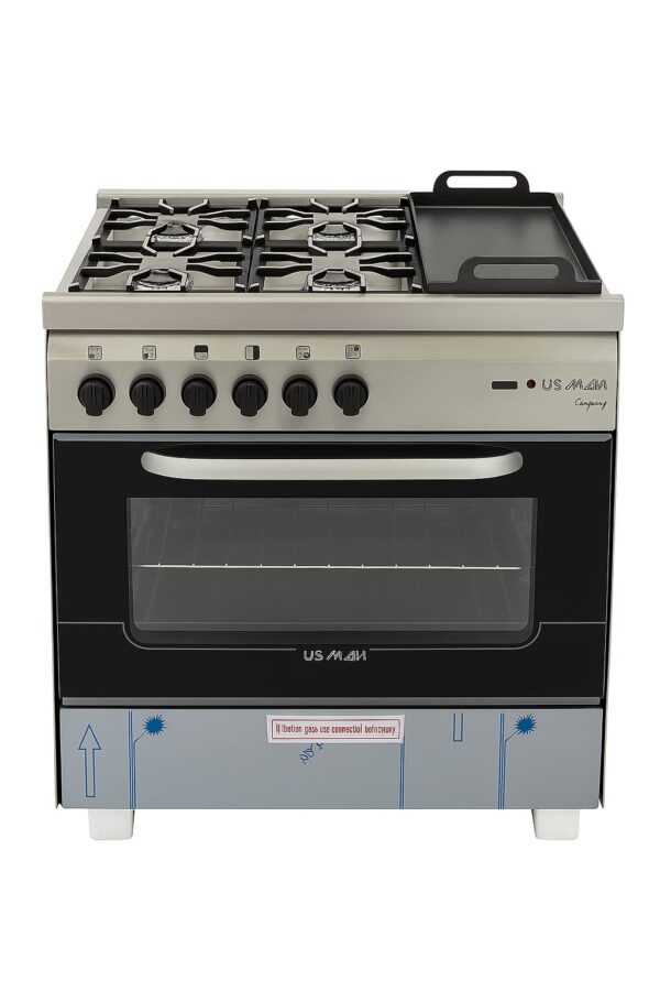 Cocina Industrial Multigas Usman Compact  4 Hornallas y plancha