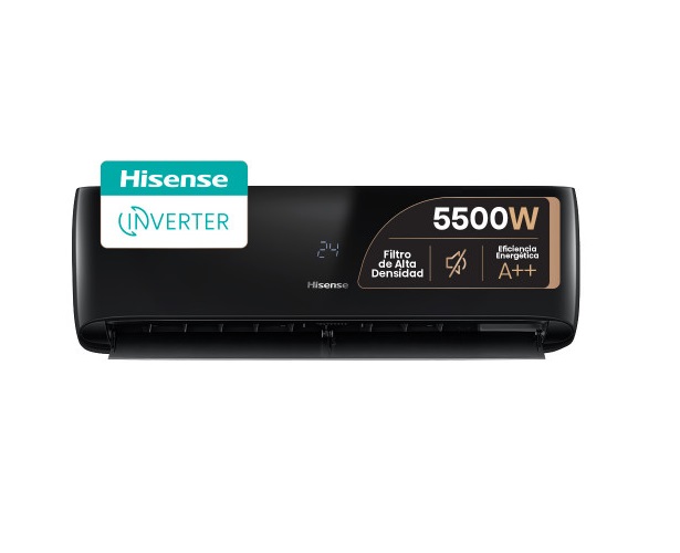 Aire Acondicionado Hisense Split Inverter Frio Calor 5500W Color Negro AS18UR4SX