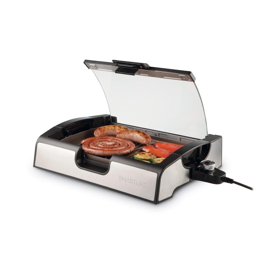 Parrilla electrica SMARTLIFE CON TAPA SL-GRD0022