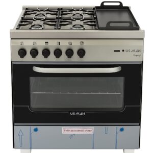 Cocina Industrial Multigas Usman Compact  4 Hornallas y plancha