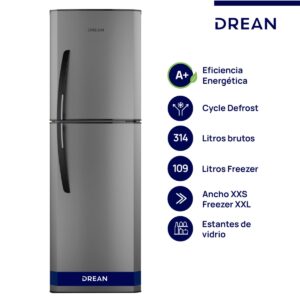 Heladera Drean Cíclica HDR320F50E 314Lts Gris
