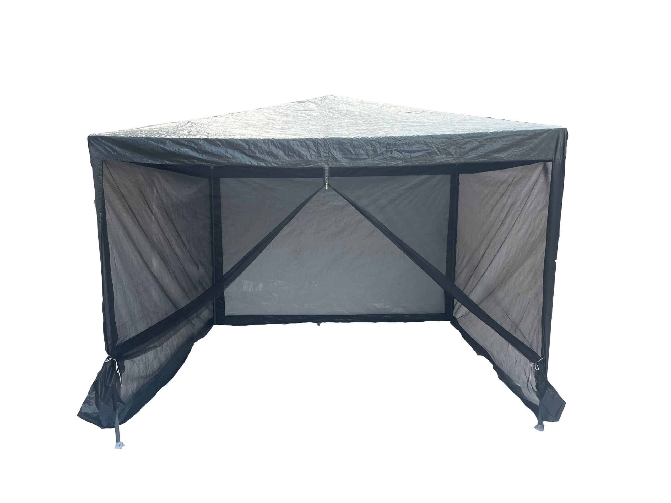 Gazebo De Rafia 3x3 Con Mosquitero Nahuel
