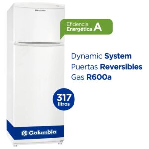 Heladera cíclica Columbia con freezer 317 Litros Color Blanco CHD32/10