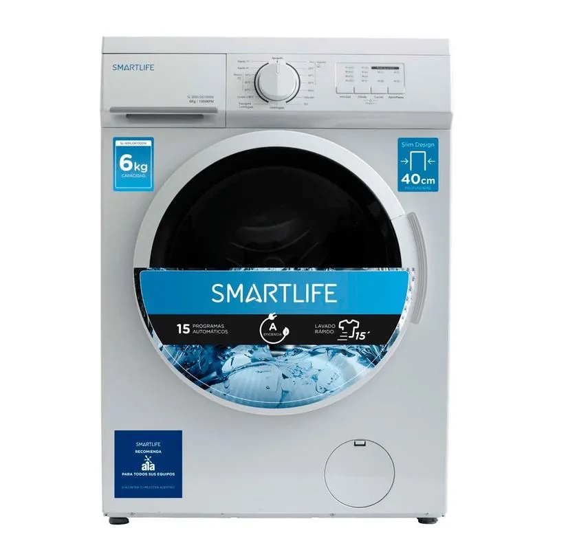 Lavarropas Automático Smartlife 6kg Slim Design