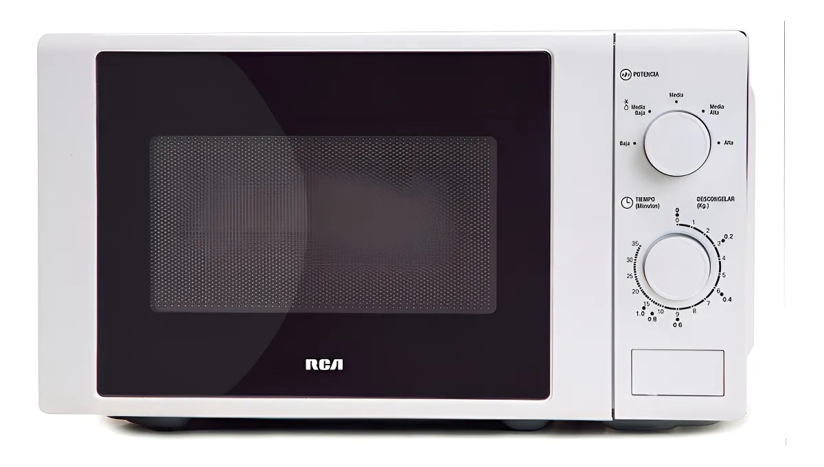 MICROONDAS RCA R100MEC20 20LT MECANICO BLANCO