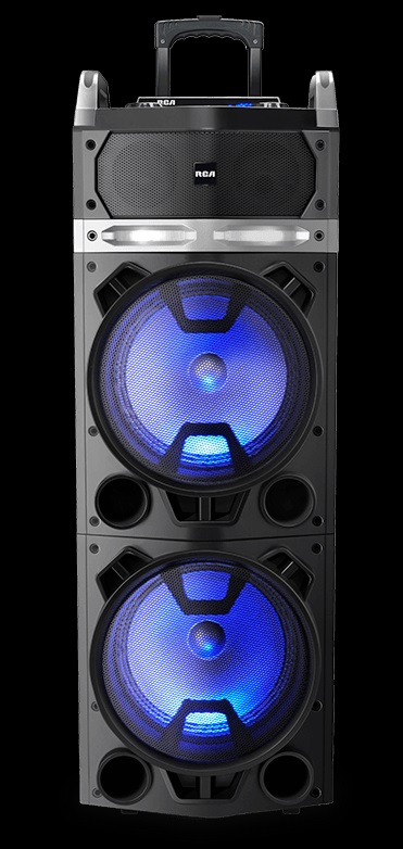 Parlante Portátil Rca Bluetooth 122pro 15000w + Mic Color Negro