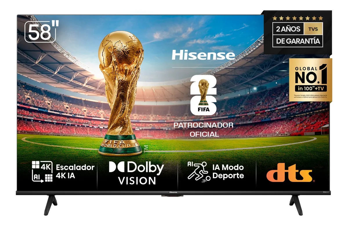 Smart Tv Hisense 58A64N 58 Pulgadas Led 4k