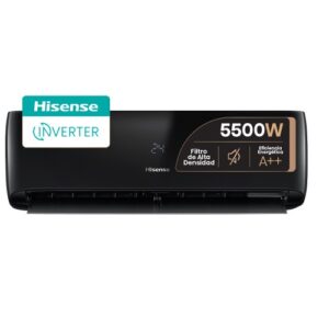 Aire Acondicionado Hisense Split Inverter Frio Calor 5500W Color Negro AS18UR4SX