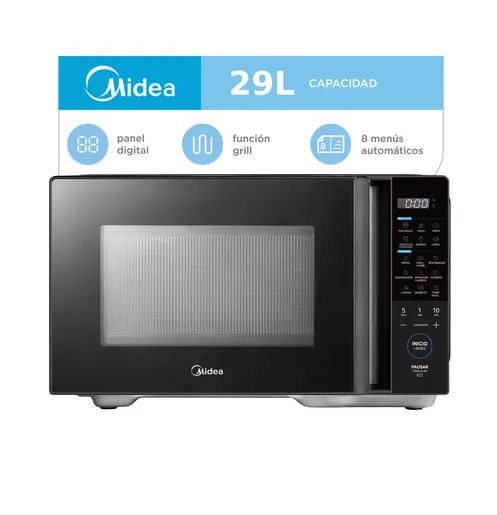 Microondas MMicroondas Midea 29l Digital Con Grill Negro MW-EG128BAR1