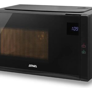 Microondas Atma 25 Litros Con Grill Digital Negro watdgb25uap
