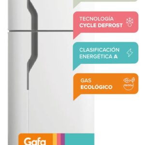 Heladera Con Freezer Gafa HGF358AFB 282 Lts Blanco