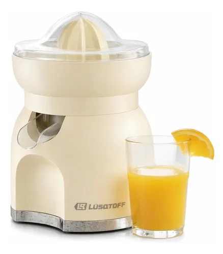 Exprimidor Eléctrico Lusqtoff Lq-ec606 Doble Cono Beige