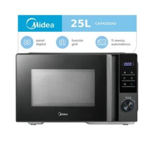 Microondas Midea 25 L Digital Con Grill Gris Basalto MW-DG125GAR1
