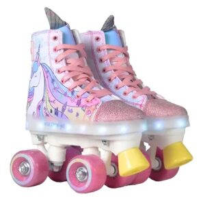 PATINES UNICORNIO ZAPATILLA CON LUZ LED RLL 400 -BIPO- TALLE 28