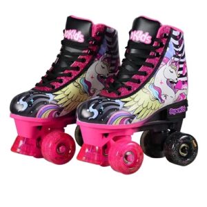 PATINES NEGROS UNICORNIO CON LUCES RLL165 PLUS -BIPO- TALLE 31AL34