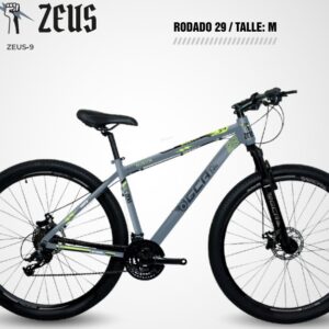 BICICLETA GCA ROD 29  ZEUS 21V ALUMINIO GRIS/FLUO