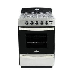 Cocina A Gas Florencia 5558 Inox 4 Hornallas Puerta Visor Color Inoxidable