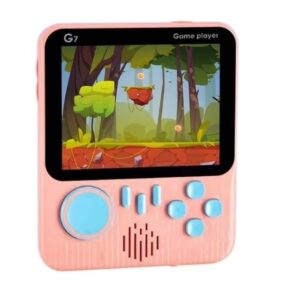 Consola Game Box G7 Ultra Slim 666 juegos clasicos rosa