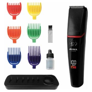 CORTADORA DE PELO Y BARBA BEARD TRIMMER AIWA (6 PEINES)  AWC-CPB02N