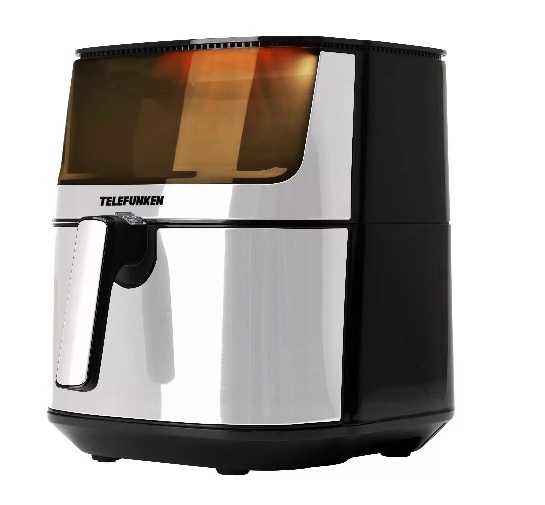 Freidora De Aire Sin Aceite 7lt Telefunken Easyfryer-st Color Acero y negro