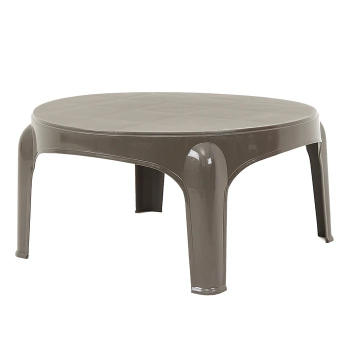 MESA PLASTICA REDONDA PUKET GRAFITO GARDEN LIFE