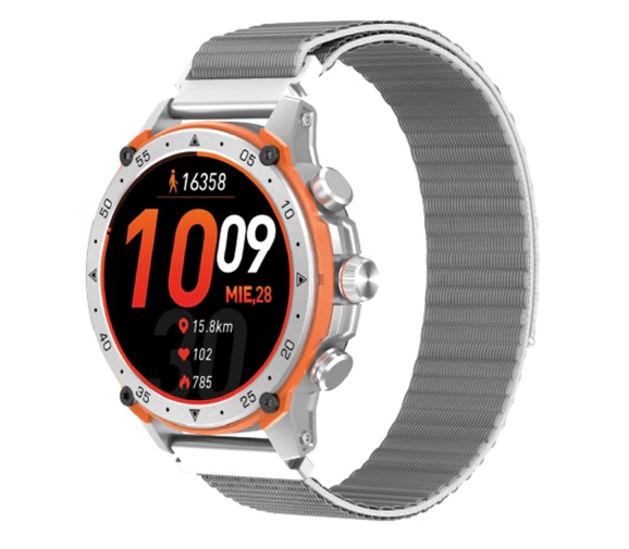 RELOJ QUANTUM SMARTWATCH Q9S SILVER/ORANGE