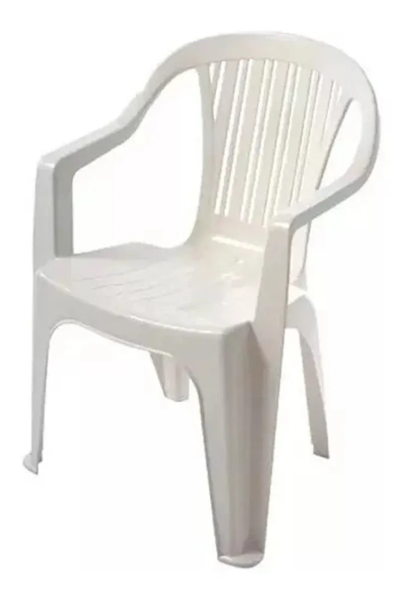 Silla Titan Plasticas De Jardin Garden Life Blanca