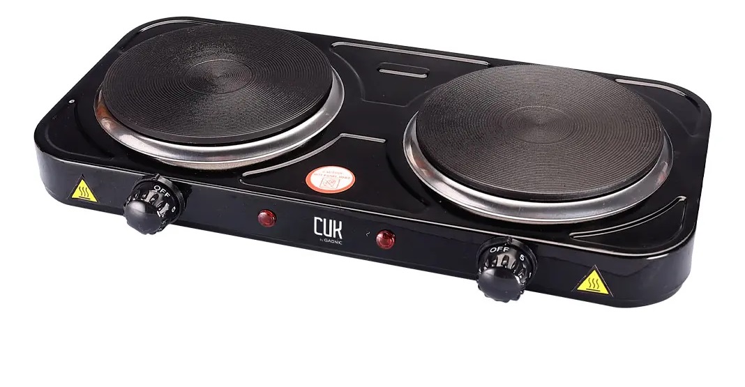 ANAFE ELECTRICO 2 HORNALLAS 2000W CUK BY GADNIC