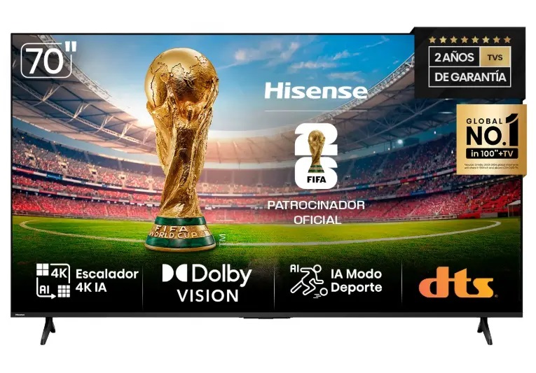 Smart Tv Hisense Led 70'' Uhd 4k Vidaa 70a6nv