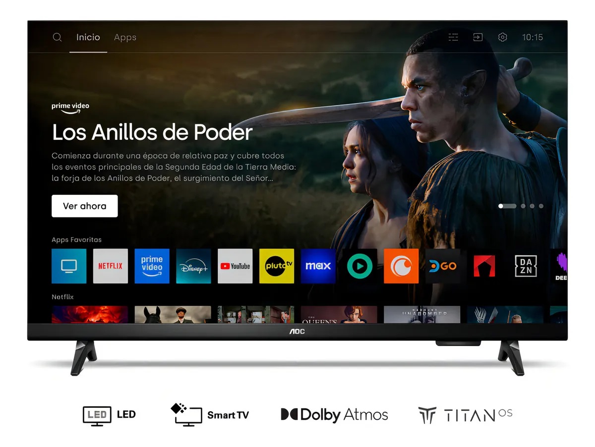 SMART TV AOC 32" HD TITAN OS-WIFI 32S5355/77I