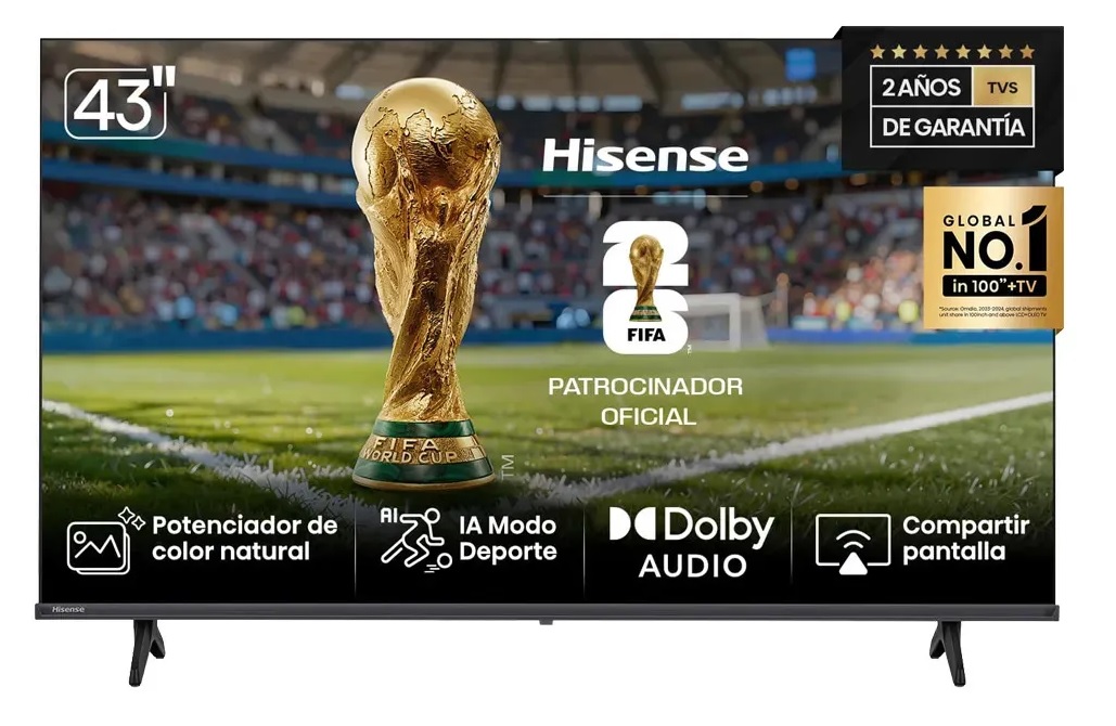 Smart TV Hisense 43" Pulgadas 43A42K Full HD