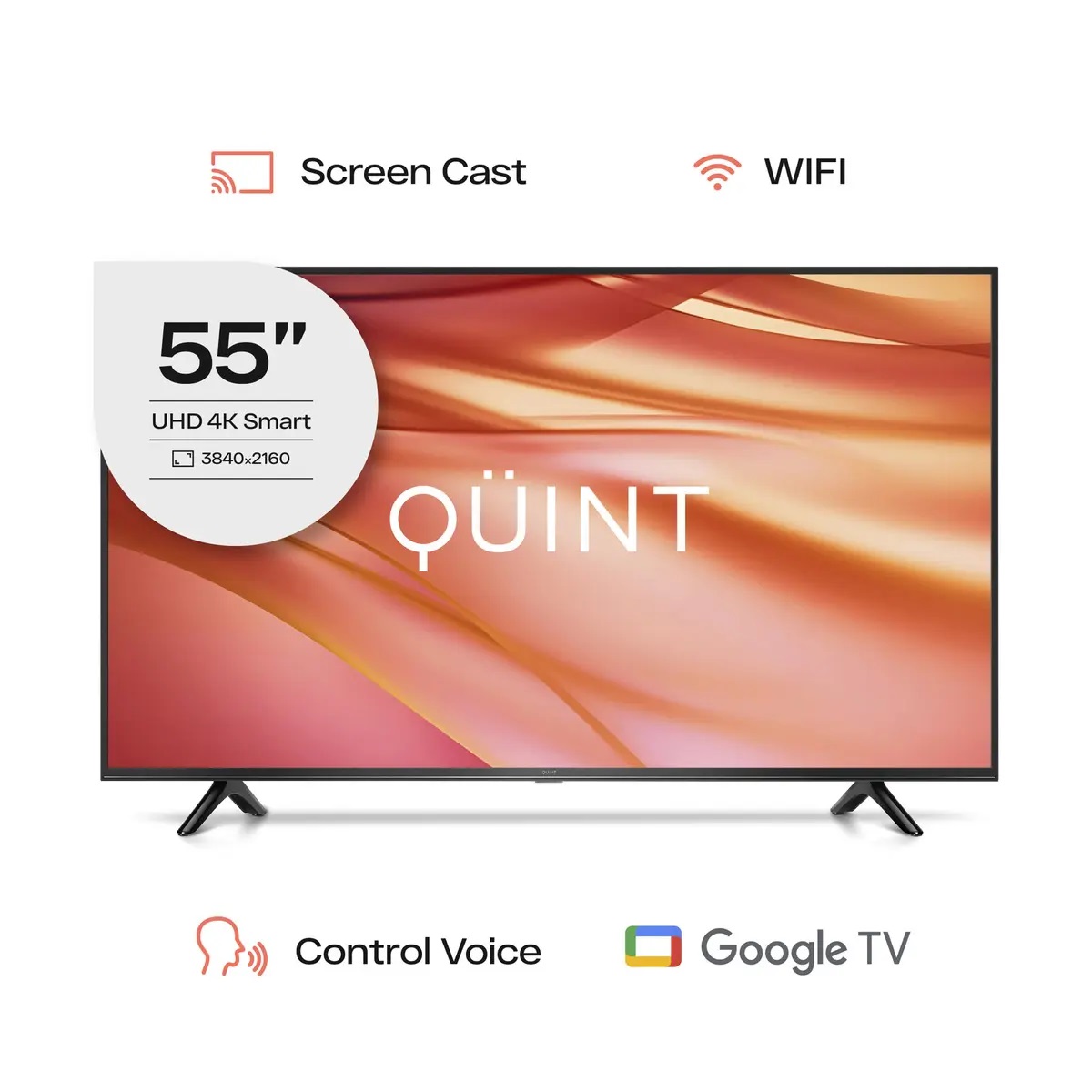 SMART TV 55" QUINT UHD GOOGLE TV