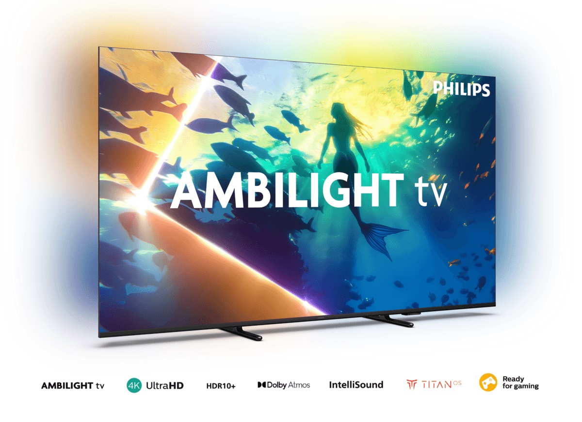 Smart TV Philips 75" LED 4K Ambilight Titan OS WiFi