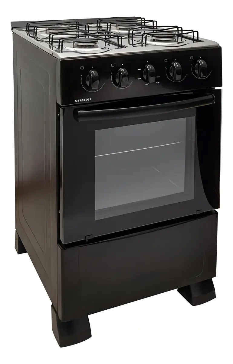 COCINA PEABODY NEGRA 4 HORNALLAS 50CM
