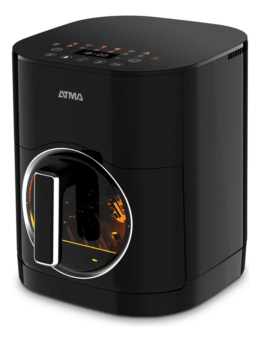 FREIDORA DE AIRE ATMA 6L 200W NEGRA FR200ABP