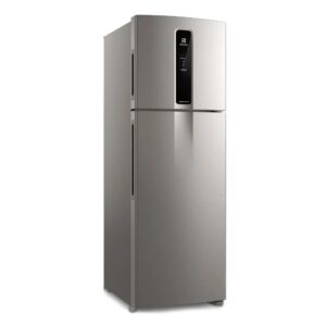 HELADERA ELECTROLUX 408 LTS TOP FREEZER INVERTER PLATA