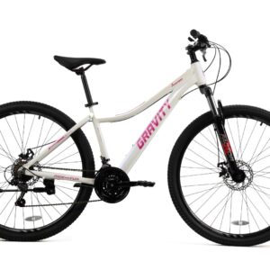 BICICLETA MTB GRAVITY DABOMB TALLE M/L R29 BLANCO Y ROSA
