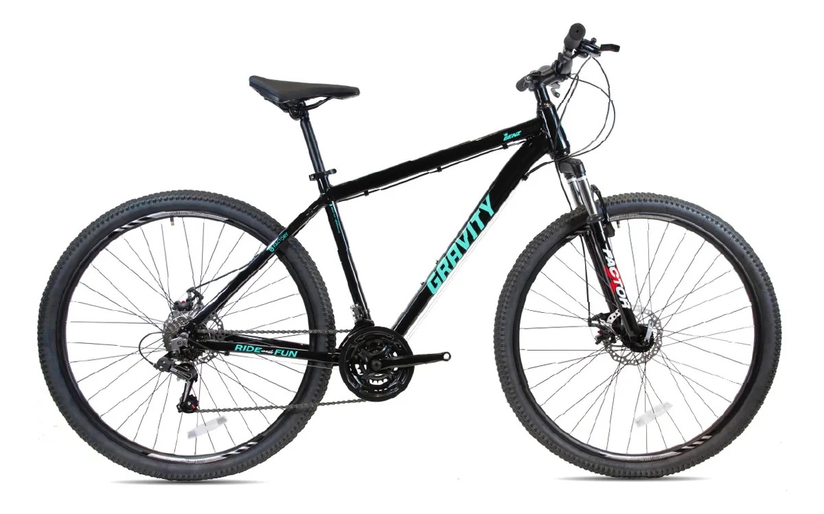 Bicicleta Gravity Benz Nv negro y verde talle m/l rod 29