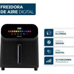 Freidora de Aire Philco Digital 9Lts 2000Watts