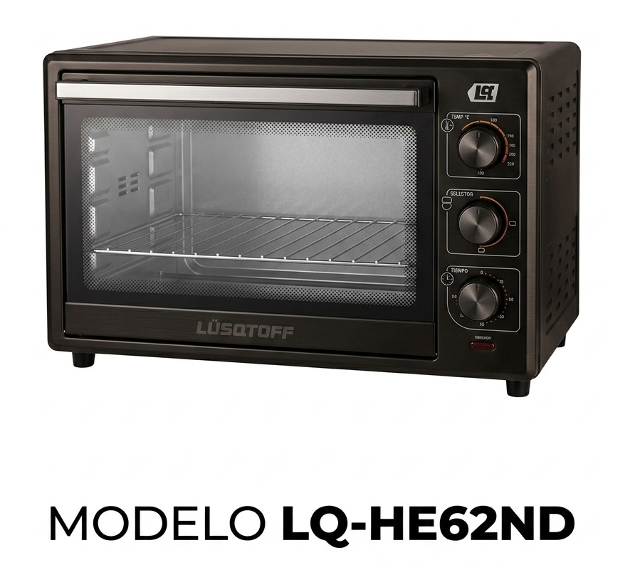 HORNO ELECTRICO LUSQTOFF 62L BLACK
