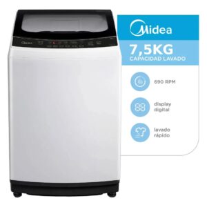LAVARROPAS MIDEA CARGA SUPERIOR 7.5 BLANCO
