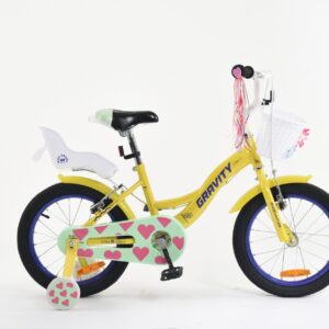 BICICLETA NIÑOS GRAVITY BADDIE R16 (AMARILLO Y CELESTE)
