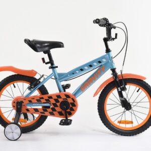 BICICLETA NIÑOS GRAVITY ROAM R16 (CELESTE Y NARANJA)