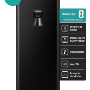Heladera con congelador Hisense 161Lt negra