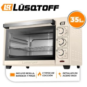 HORNO ELÉCTRICO LUSQTOFF CREAM 35L 1500W LQ-HE35C