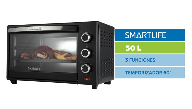 HORNO ELECTRICO SMARTLIFE 30L SL-GO0030PN