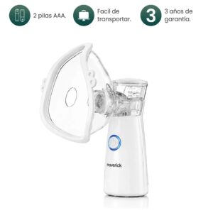 Nebulizador Portátil Inalambrico Maverick Mesh Blanco