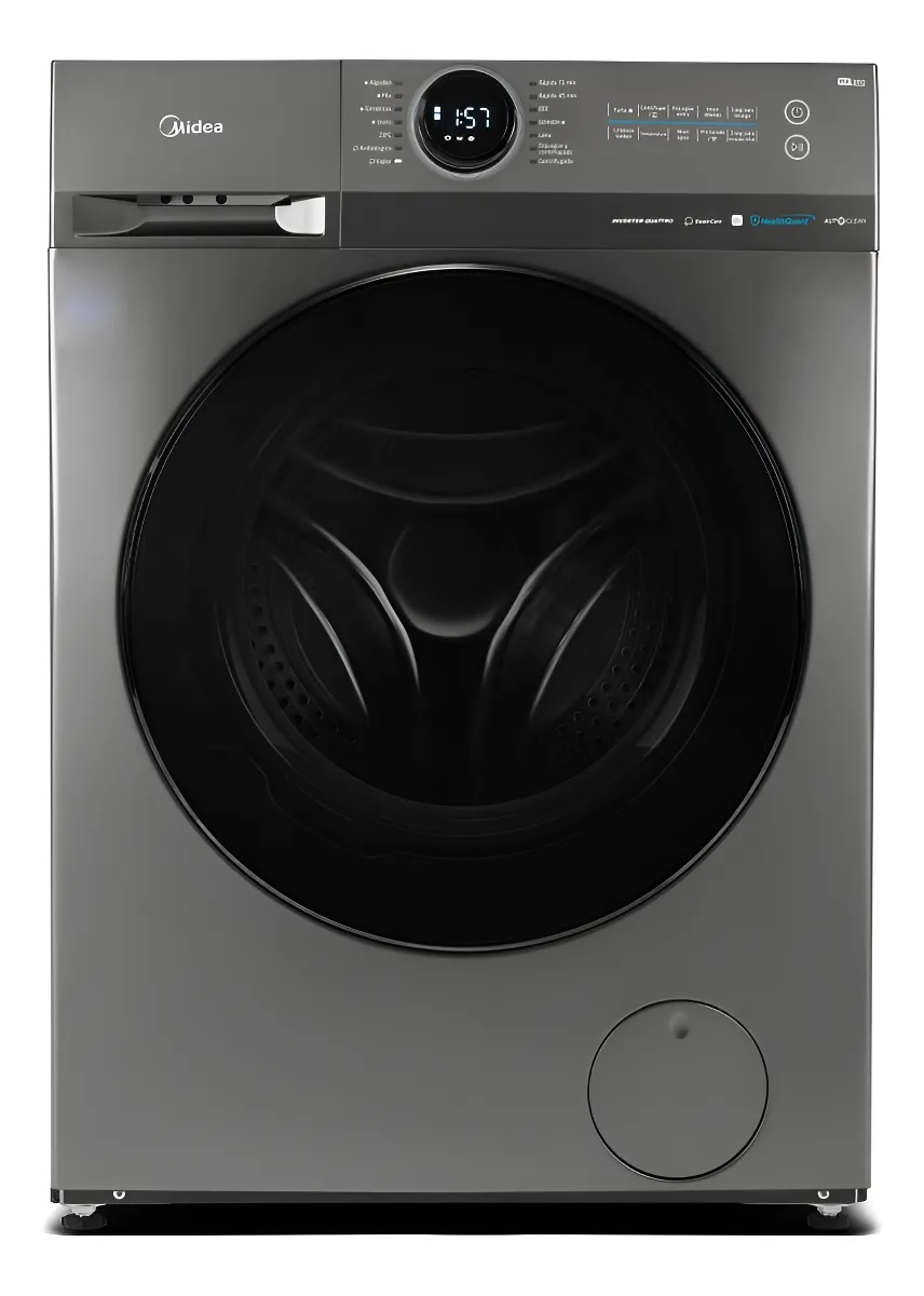 LAVARROPAS AUTOMATICO MIDEA INVERTER 8KG TITANIUM GRIS WIFI MF200W80WB/T
